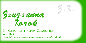 zsuzsanna korok business card